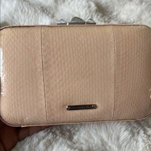 Elegant Pink Textured Clutch